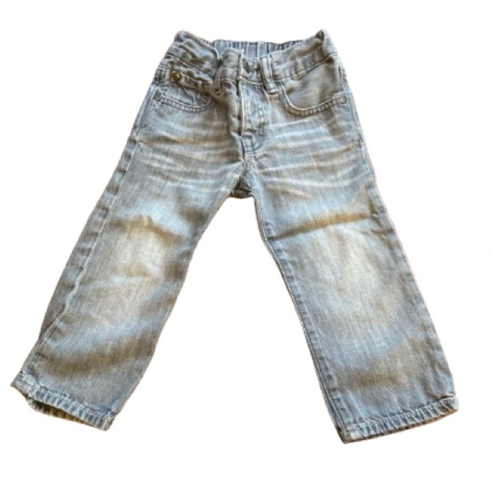 (2 for $25) Gap Kids  Play date Straight, grey wash, super soft denim
